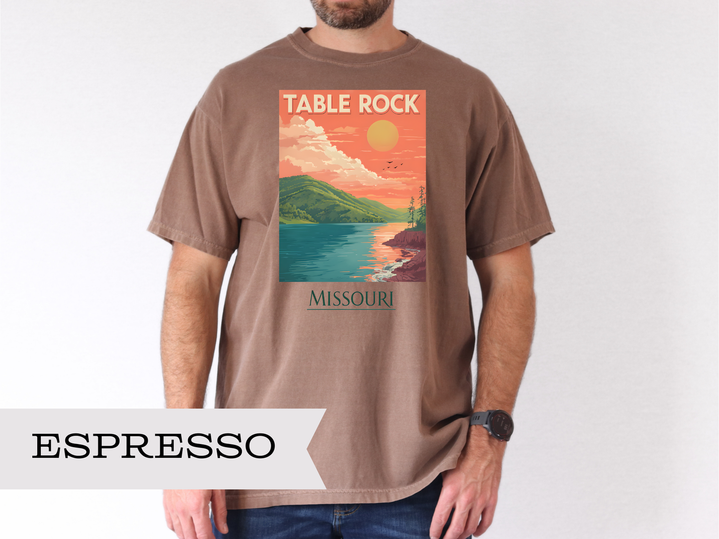 Vintage Table Rock Lake T-shirt, Perfect for locals and tourists, Outdoor Lovers, Lake Lovers, Nature Lovers on Comfort Colors 1717, Unisex