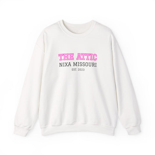 The Attic Nixa Missouri Crewneck Sweatshirt — Vintage Collegiate Pullover