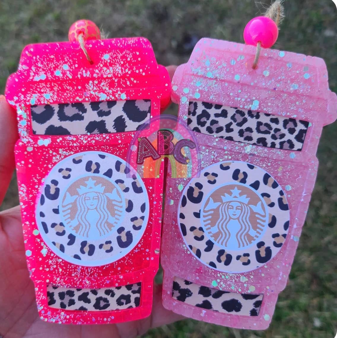 Latte cup Car Freshie: Pink / Mix My Scents! / Starbucks