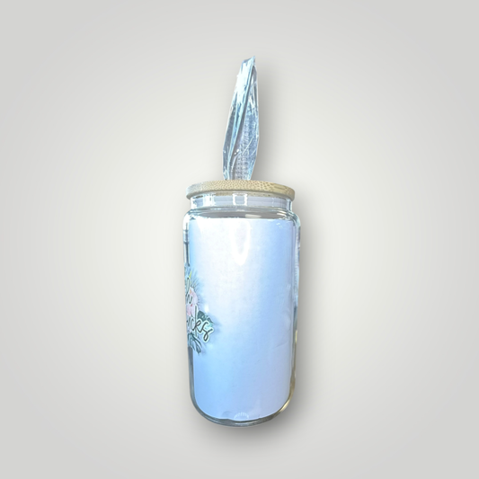 Fresh Out of F*s Tropical Glass Tumbler