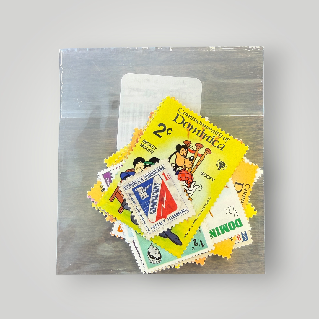 Vintage Disney & Dominican Republic Postage Stamp Bundle