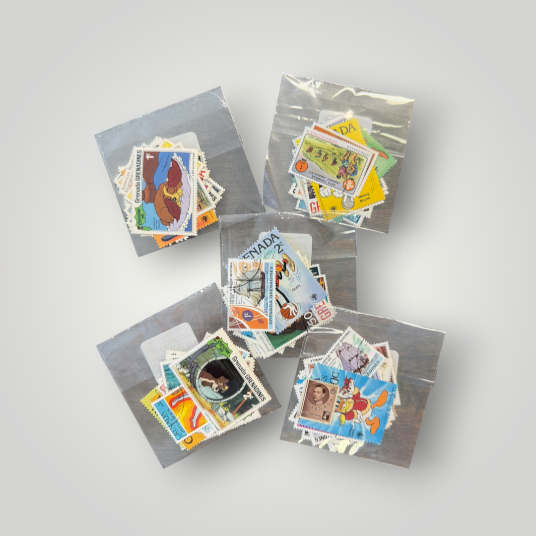 Vintage Disney Grenada Postage Stamp Bundle