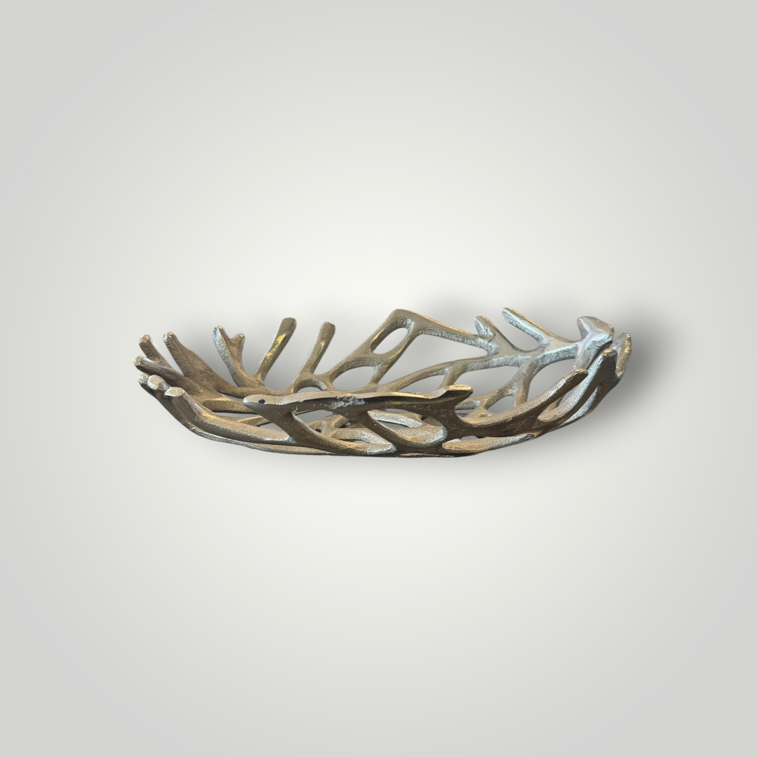 Cast Metal Openwork Decorative Bowl