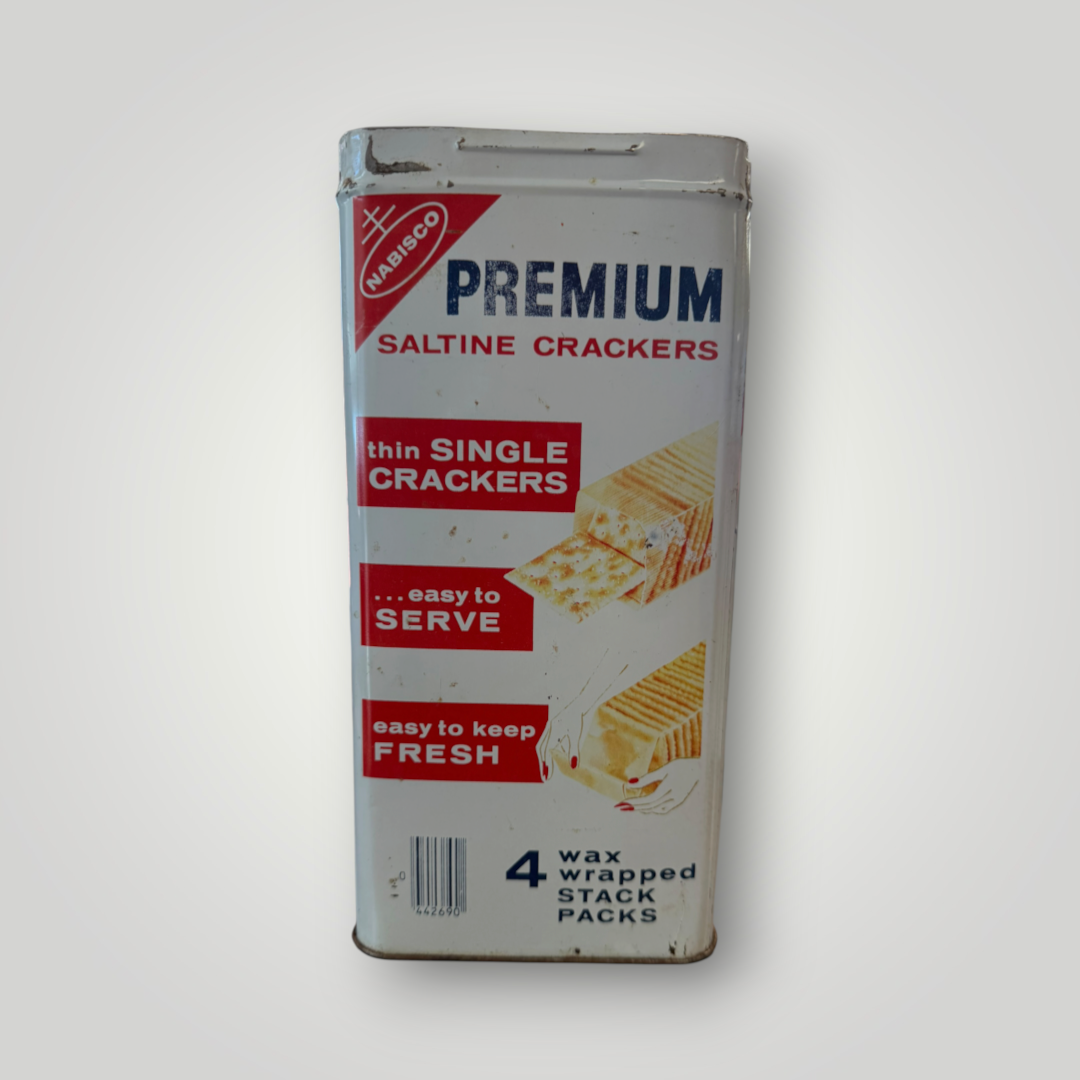 Vintage 1969 Nabisco Premium Saltine Crackers Tin