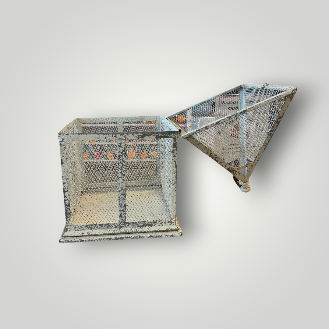 Distressed Metal Mesh Decorative Lantern