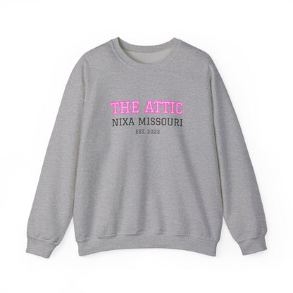 The Attic Nixa Missouri Crewneck Sweatshirt — Vintage Collegiate Pullover