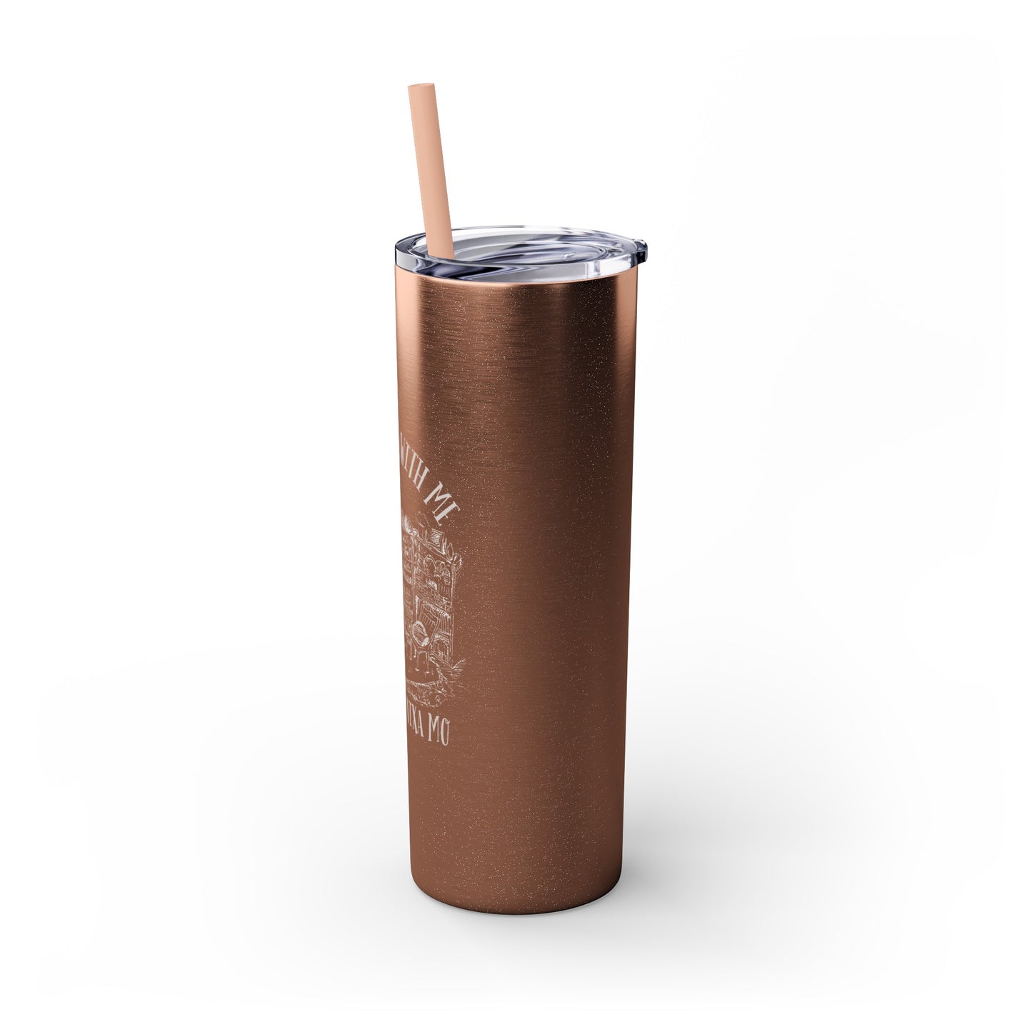 Skinny Tumbler with Straw, 20oz