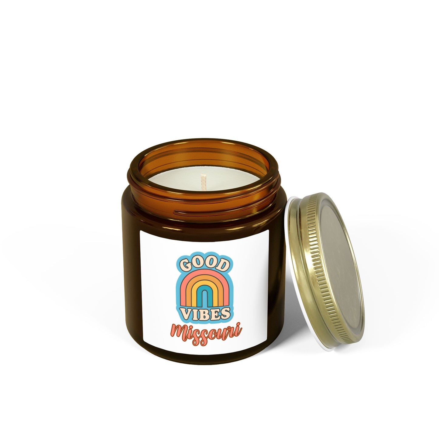Good Vibes Missouri Coconut Apricot Scented Candle (4oz/9oz)