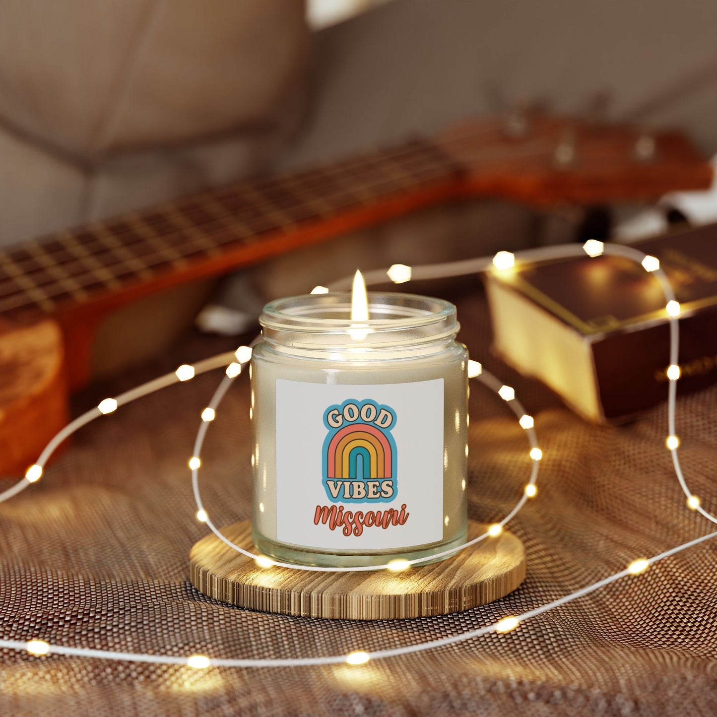 Good Vibes Missouri Coconut Apricot Scented Candle (4oz/9oz)