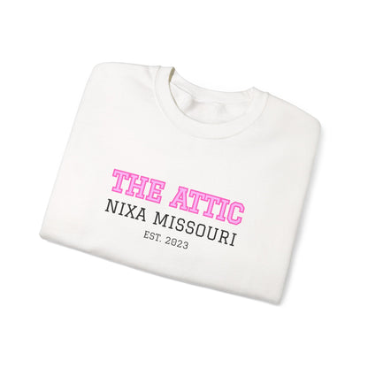 The Attic Nixa Missouri Crewneck Sweatshirt — Vintage Collegiate Pullover