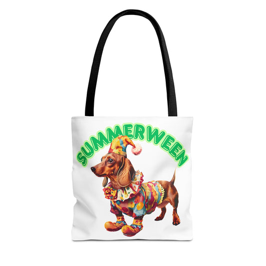 Clown Dog Tote Bag