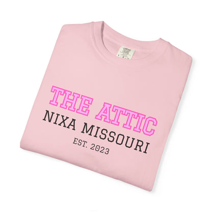 The Attic Nixa Missouri T-Shirt — Vintage Local Boutique Tee (Est. 2023)