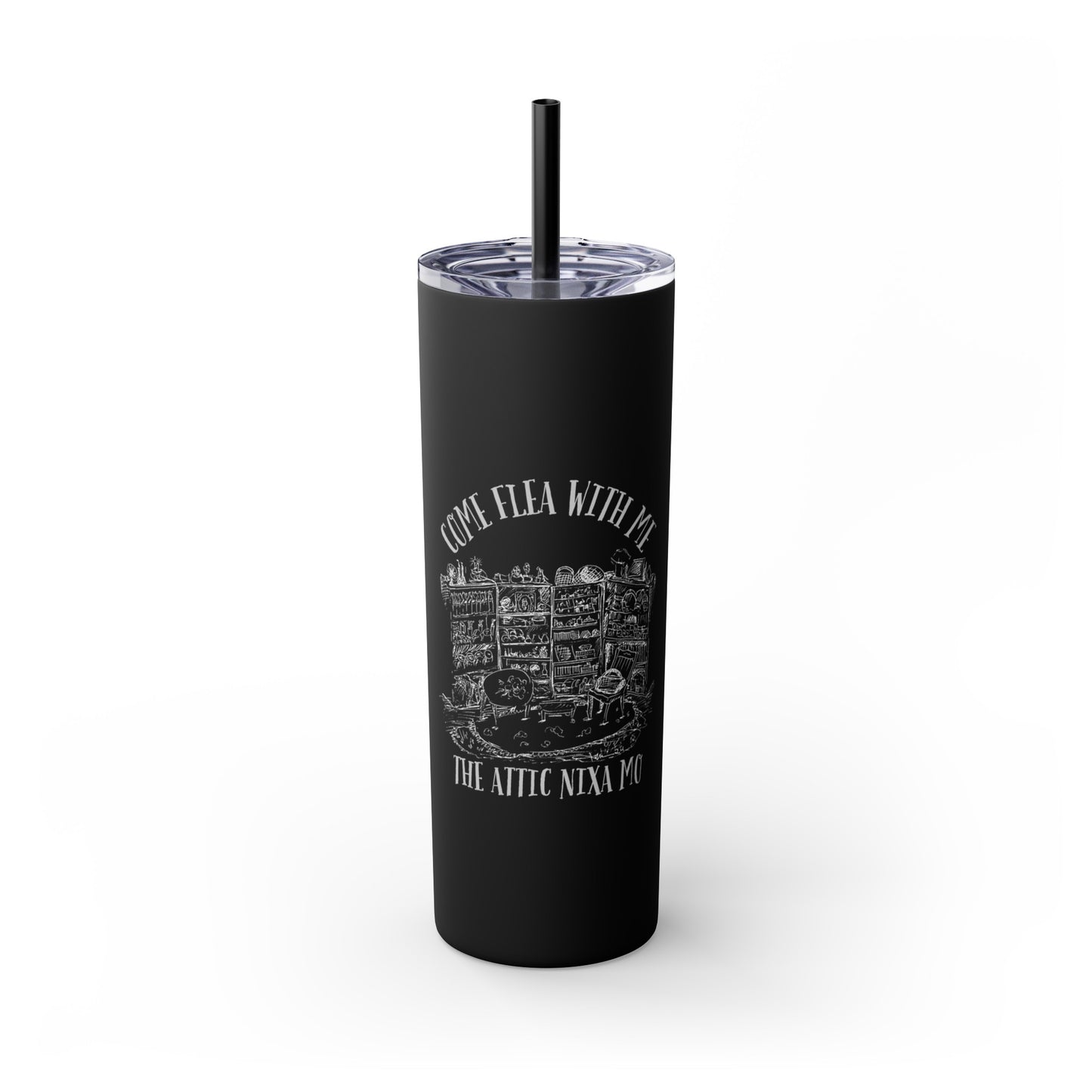 Skinny Tumbler with Straw, 20oz