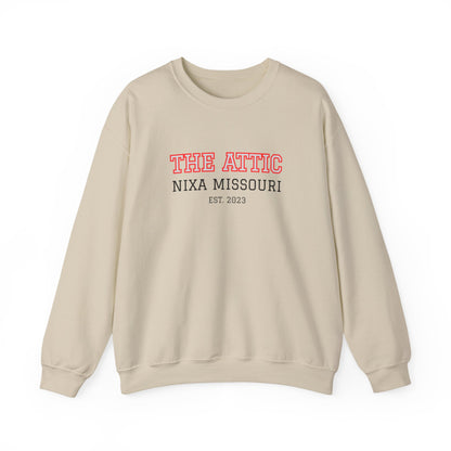 Crewneck Sweatshirt — "The Attic" Nixa Missouri Vintage Campus Pullover