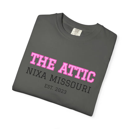 The Attic Nixa Missouri T-Shirt — Vintage Local Boutique Tee (Est. 2023)