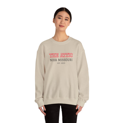 Crewneck Sweatshirt — "The Attic" Nixa Missouri Vintage Campus Pullover