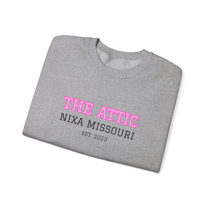 The Attic Nixa Missouri Crewneck Sweatshirt — Vintage Collegiate Pullover