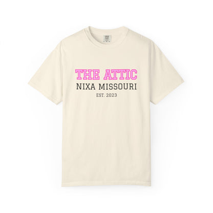 The Attic Nixa Missouri T-Shirt — Vintage Local Boutique Tee (Est. 2023)