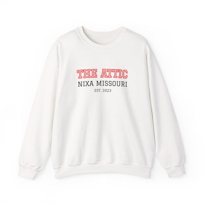 Crewneck Sweatshirt — "The Attic" Nixa Missouri Vintage Campus Pullover