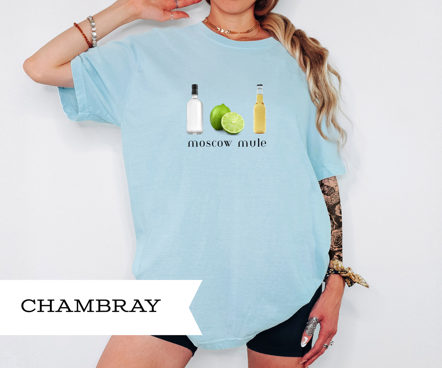 Moscow Mule Unisex T-Shirt, Casual Drink Tee, Gift for Cocktail Lovers, Party Apparel, Fun Summer Wear, Unisex Fashion, 90s, Nineties