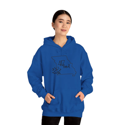 Missouri 417 Land Hoodie — Floral State Outline Sweatshirt
