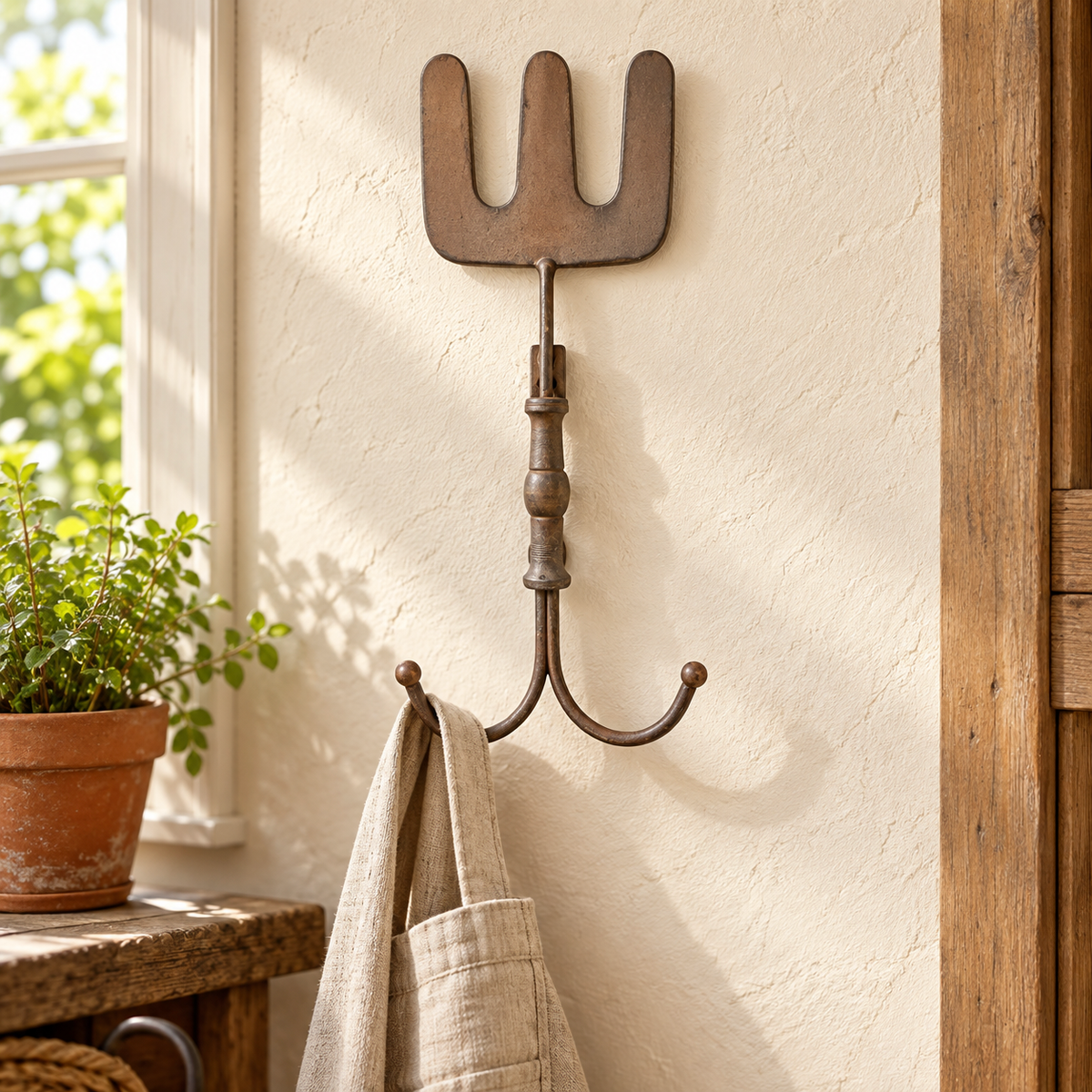 TII Collections Garden Cultivator Metal Wall Hook