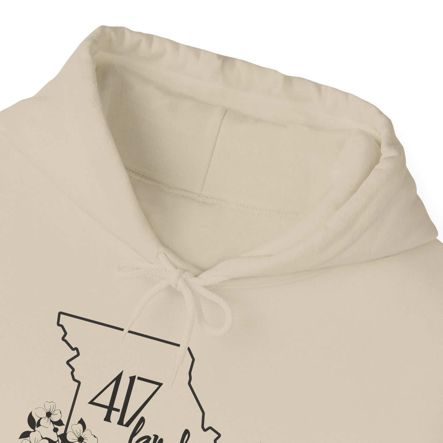Missouri 417 Land Hoodie — Floral State Outline Sweatshirt