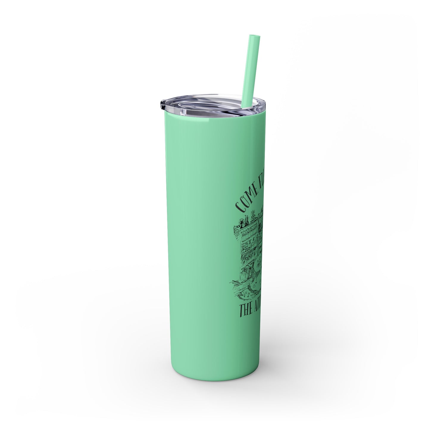 Skinny Tumbler with Straw, 20oz