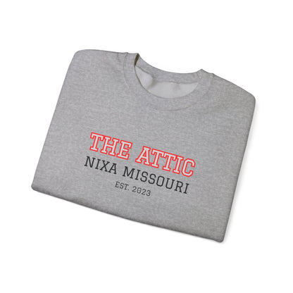 Crewneck Sweatshirt — "The Attic" Nixa Missouri Vintage Campus Pullover