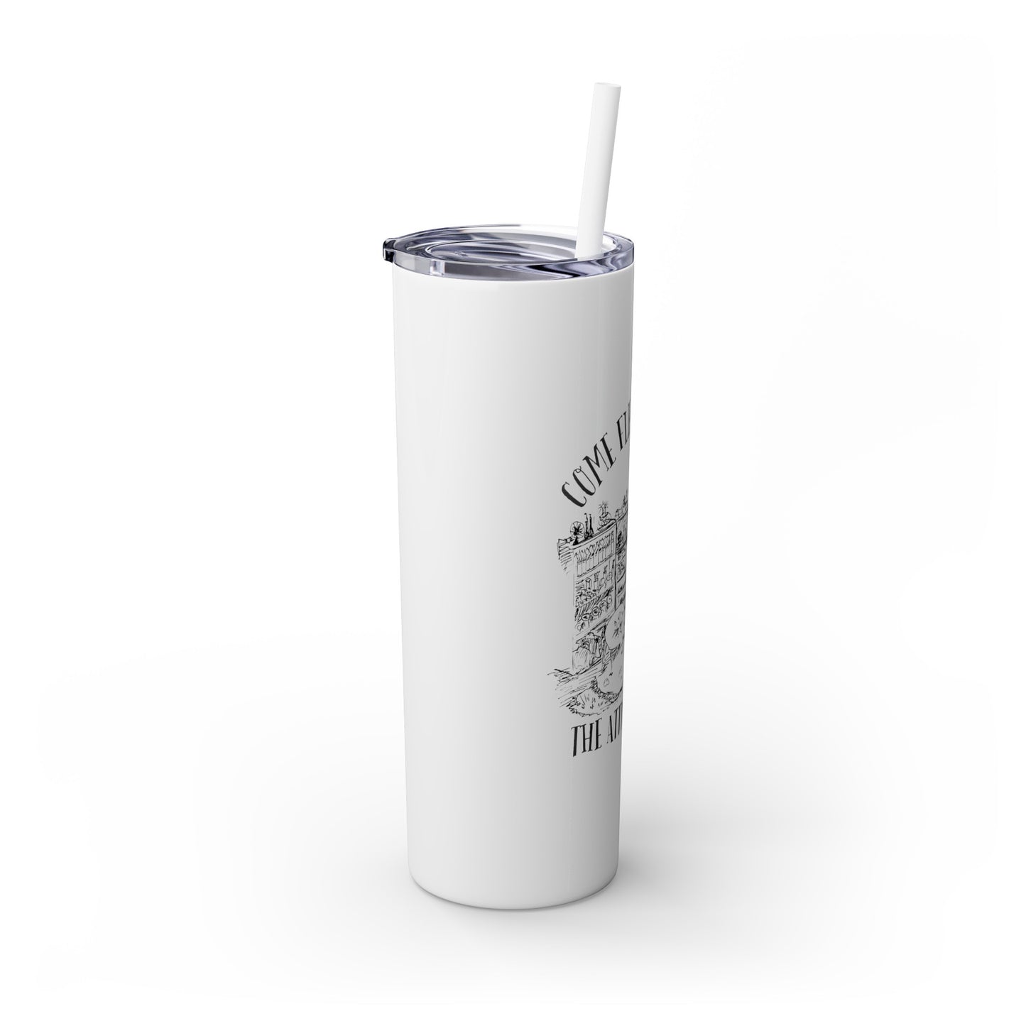 Skinny Tumbler with Straw, 20oz