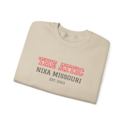 Crewneck Sweatshirt — "The Attic" Nixa Missouri Vintage Campus Pullover