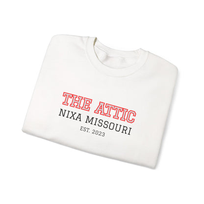 Crewneck Sweatshirt — "The Attic" Nixa Missouri Vintage Campus Pullover