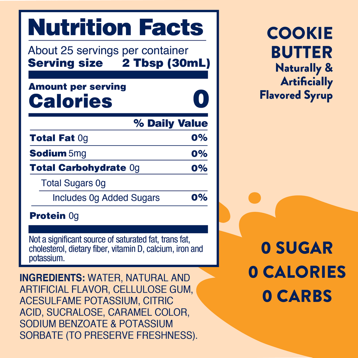 Sugar Free Cookie Butter Syrup