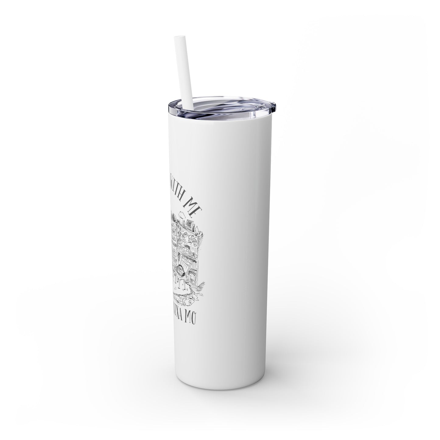 Skinny Tumbler with Straw, 20oz