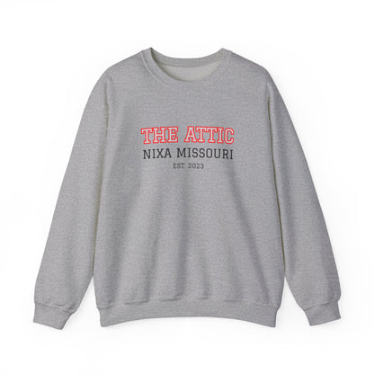 Crewneck Sweatshirt — "The Attic" Nixa Missouri Vintage Campus Pullover