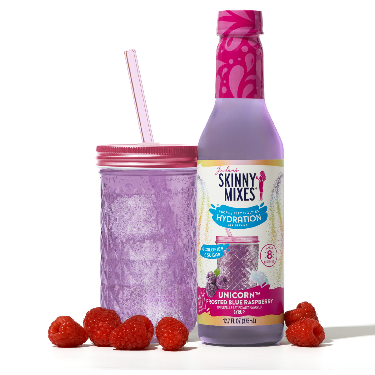 Sugar Free Unicorn Hydration Syrup with Electrolytes 375 ml
