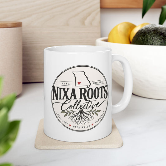 Coffee Mug — Nixa Roots Vintage Logo Ceramic Mug (11oz & 15oz)