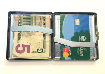 Vintage Lesbian Cigarette Case Business Card ID Holder Wallet Campy LGBTQ Pulp Fiction Sleaze Retro 60's