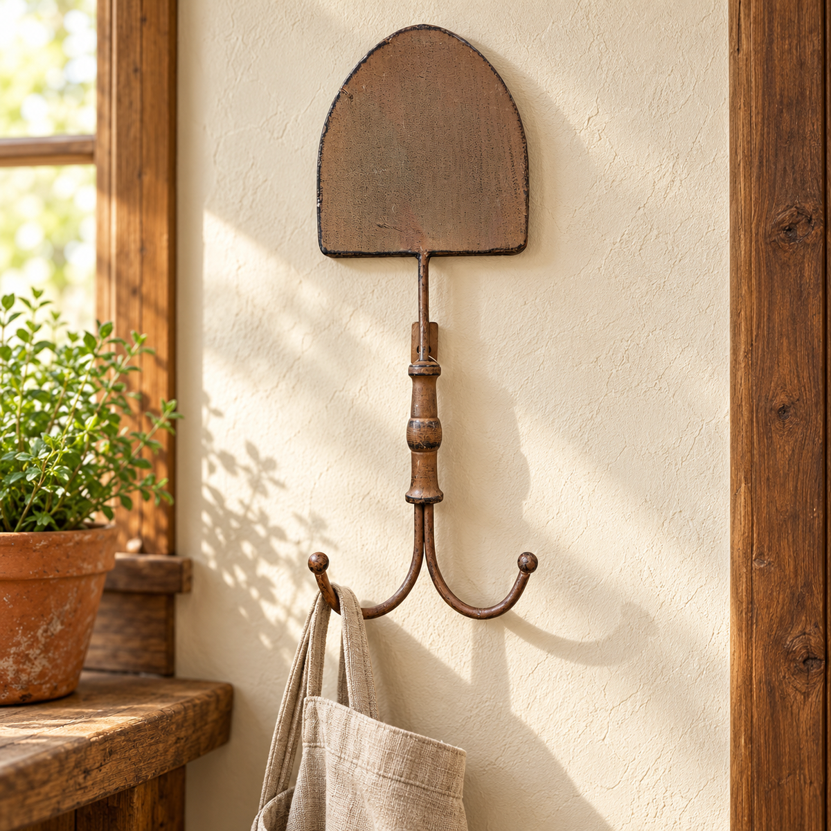 TII Collections Garden Shovel Metal Wall Hook