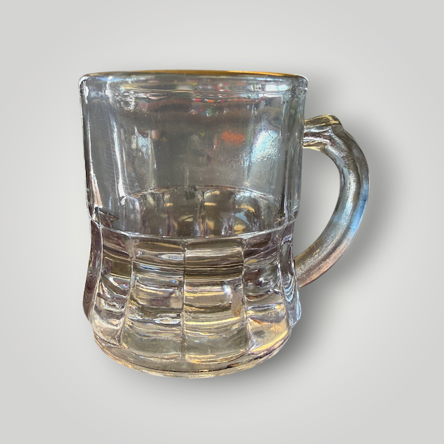 Vintage Gold-Rimmed Mini Glass Mug ✨