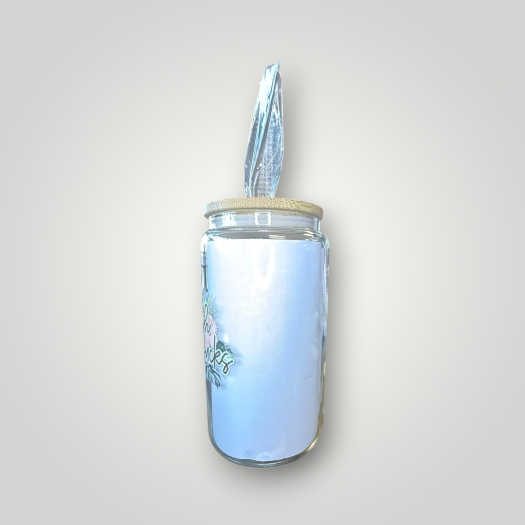 Fresh Out of F*s Tropical Glass Tumbler