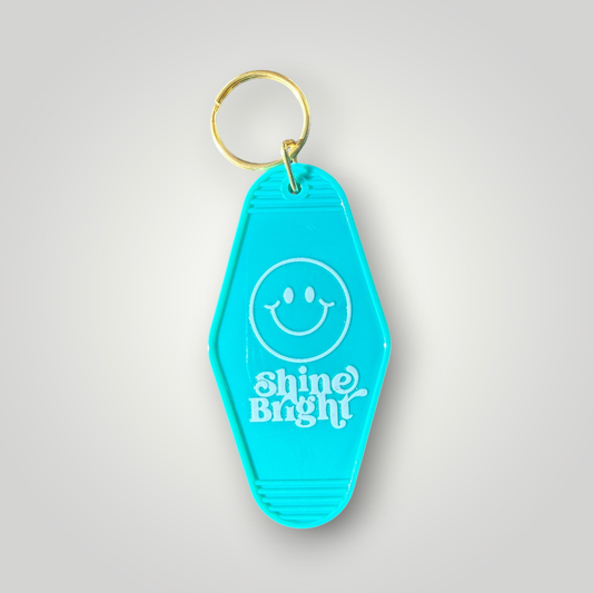 Shine Bright Retro Motel Keychain ☺️✨