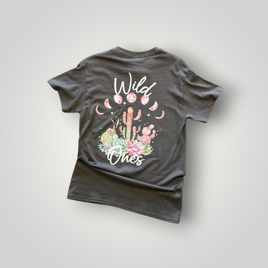Wild Ones Cactus & Moon Phase Graphic T-Shirt