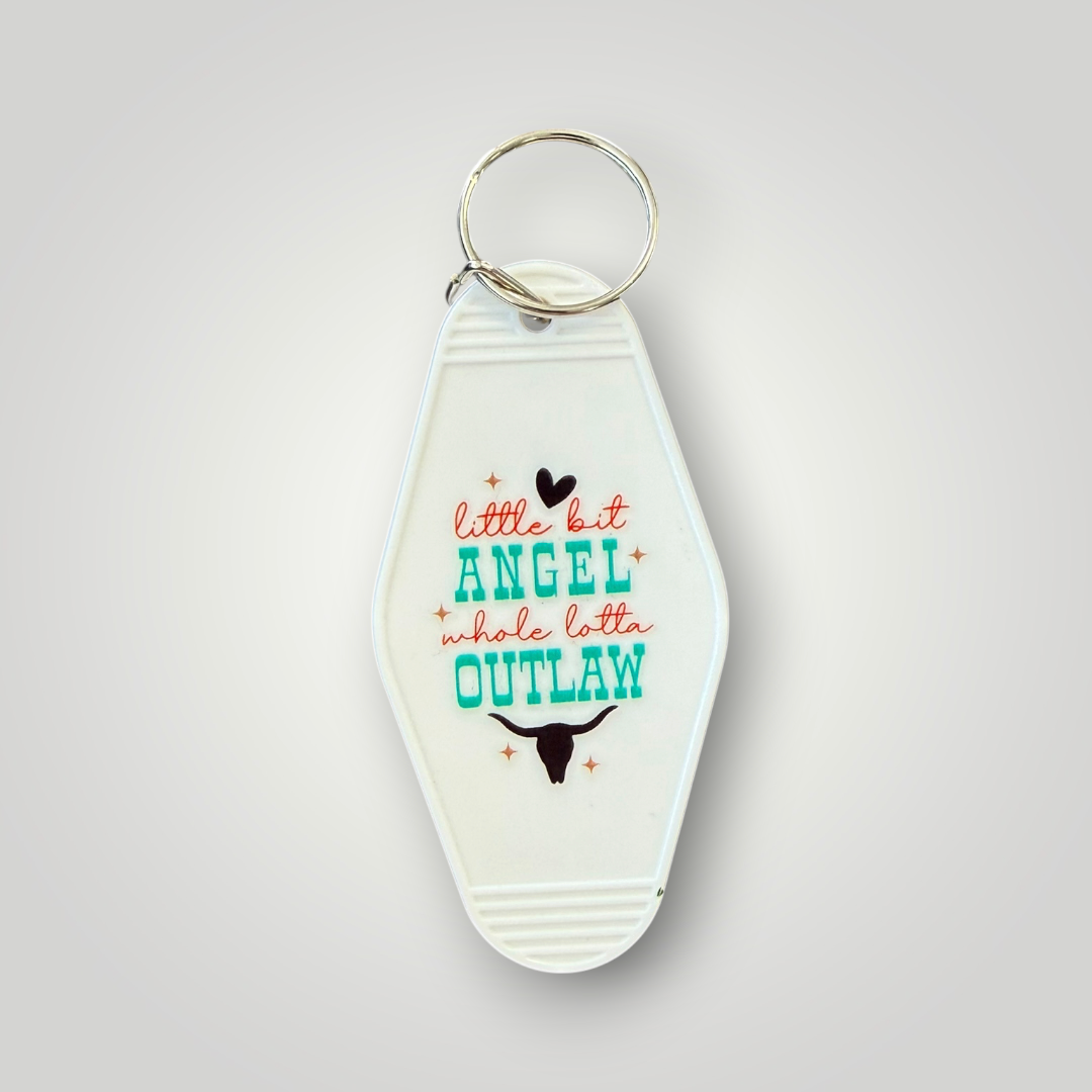Western & Cowgirl Retro Motel Keychain Collection