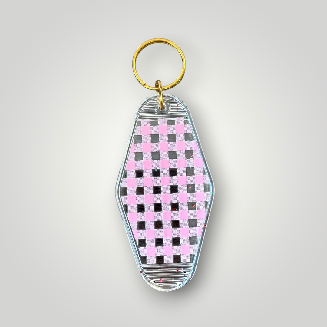 Clear Cherries & Bows Retro Motel Keychain Collection