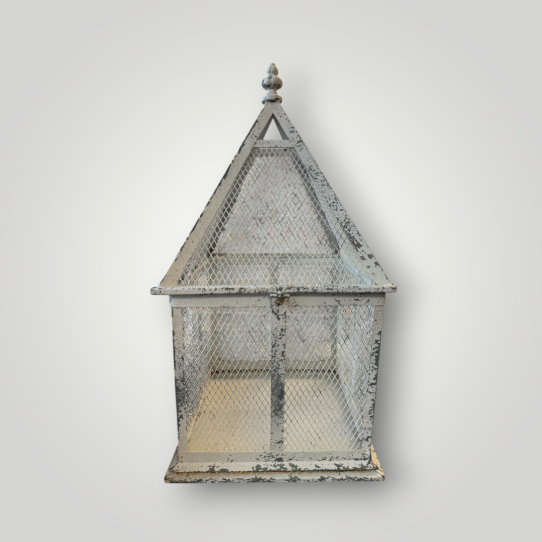 Distressed Metal Mesh Decorative Lantern