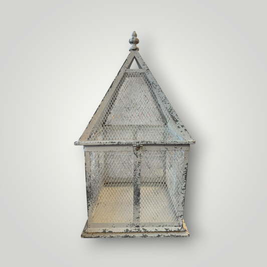 Distressed Metal Mesh Decorative Lantern