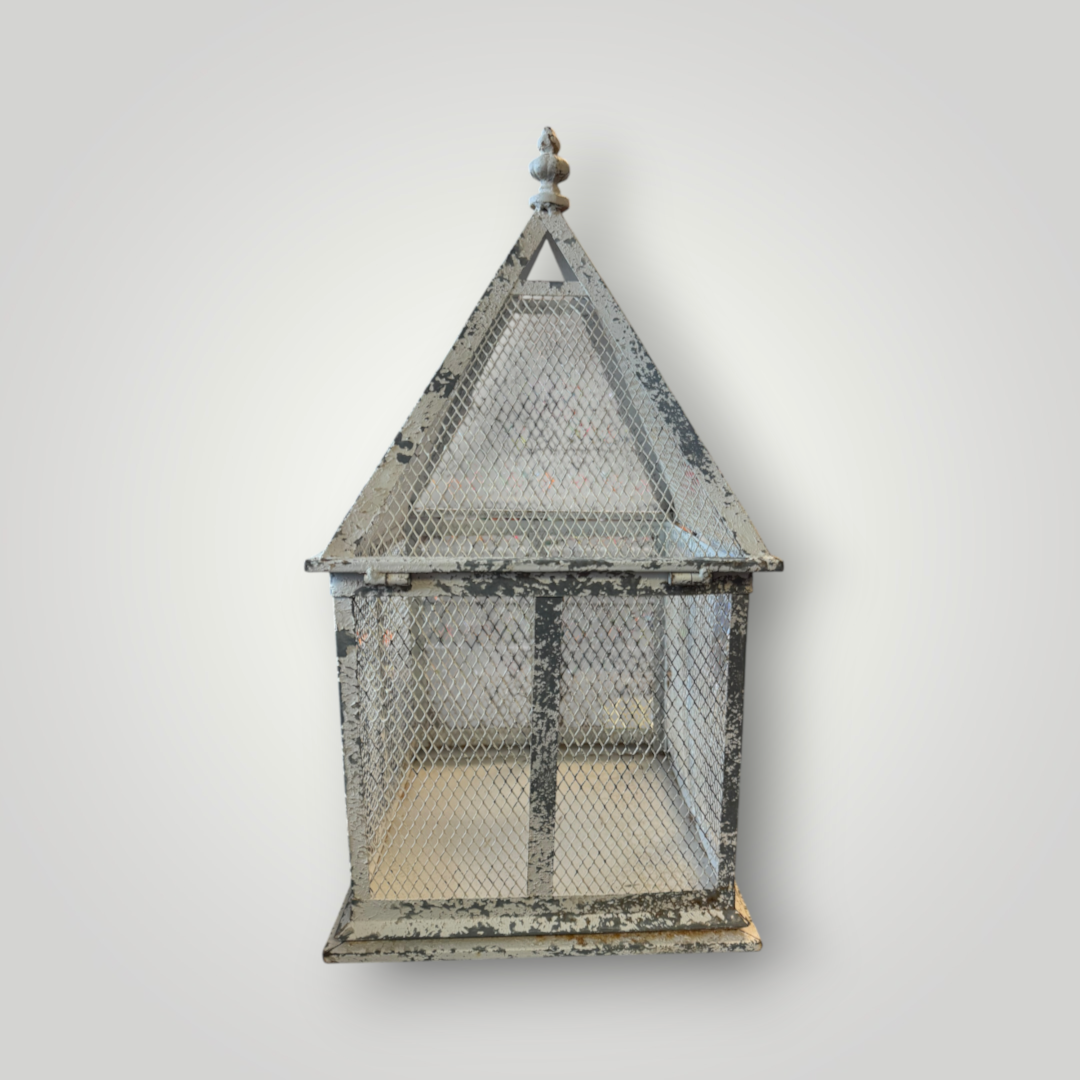 Distressed Metal Mesh Decorative Lantern