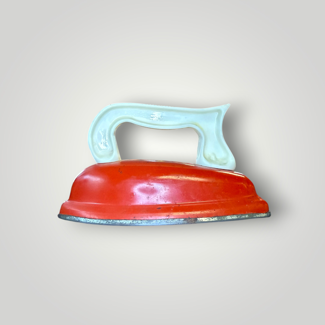 Vintage Red Toy Iron / Child’s Play Iron
