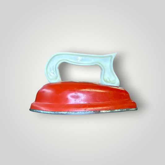 Vintage Red Toy Iron / Child’s Play Iron